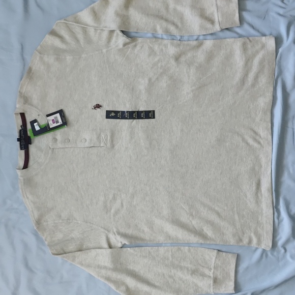 38. U.S. Polo Assn. Long Sleeve | Color - Oatmeal Heather - Picture 3 of 8